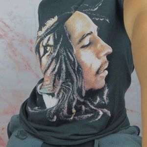 Lion/Bob Marley combine basic shirt!